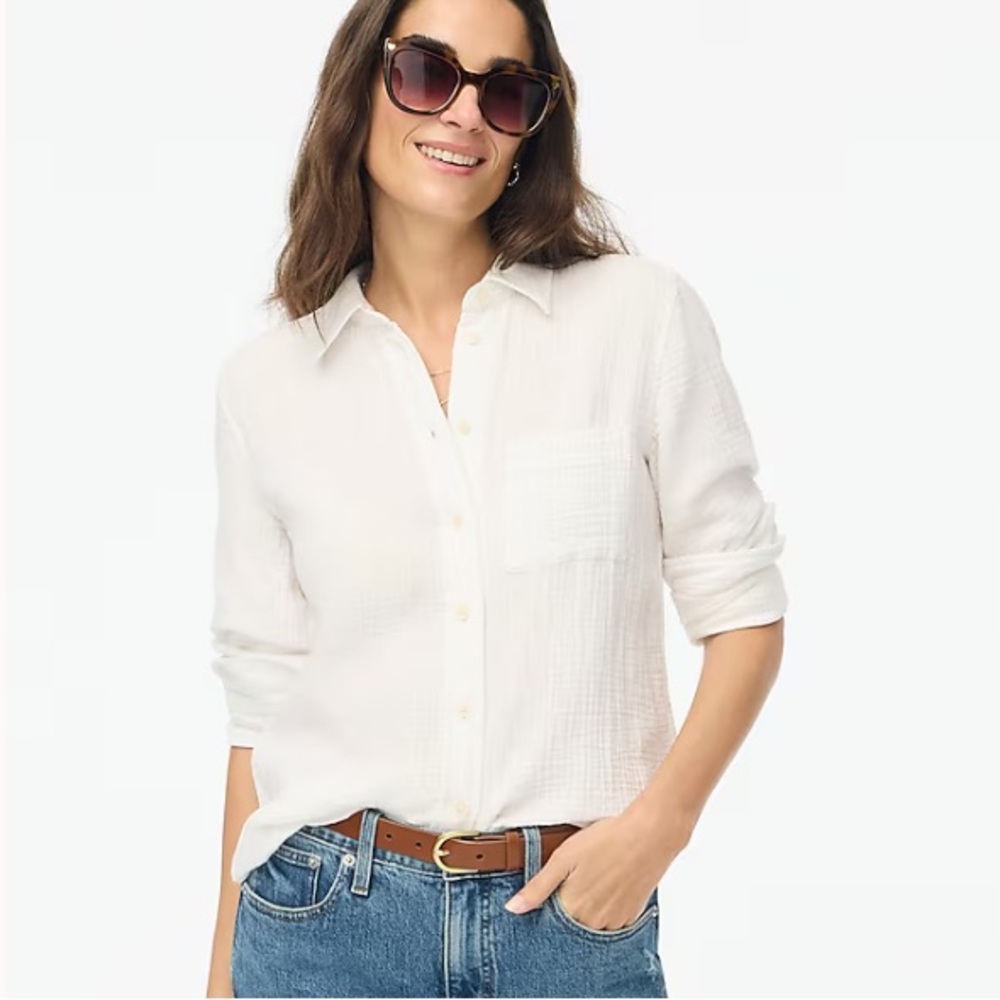 J. Crew Gauze Button Down